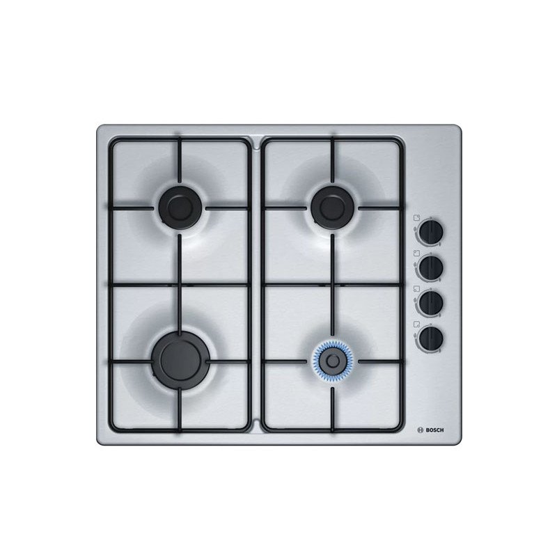 BOSCH Series 2 PBP6B5B80 58 cm Gas Hob - Stainless Steel