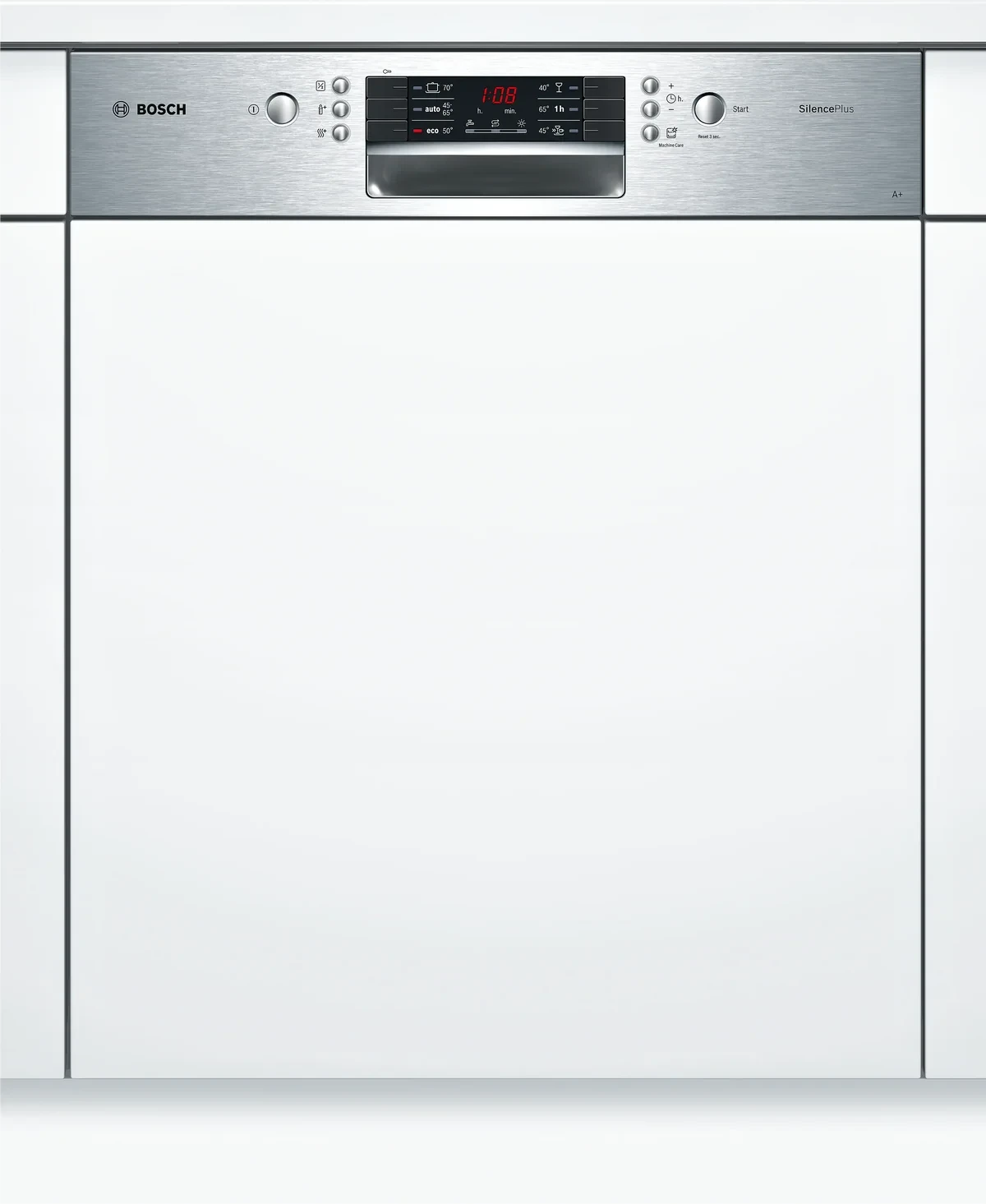 Bosch SMI46KS00T Serie 4 Semi-integrated Dishwasher 60cm 6 Programs 13 Place Settings VarioFlex Baskets Stainless Steel