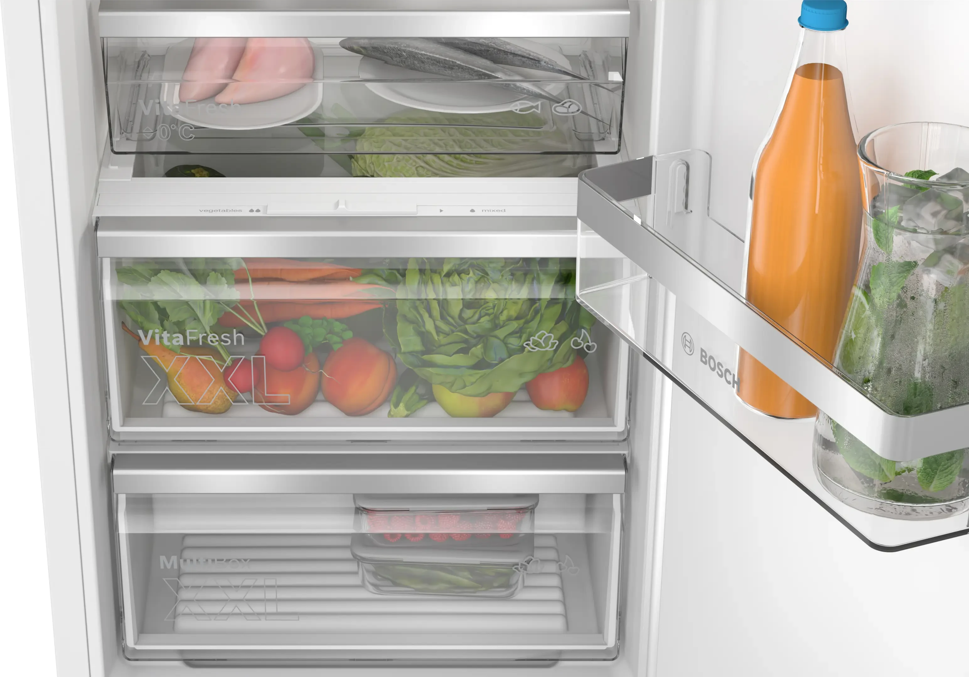 Series 6 built-in fridge 177.2 x 55.8 cm flat hinge