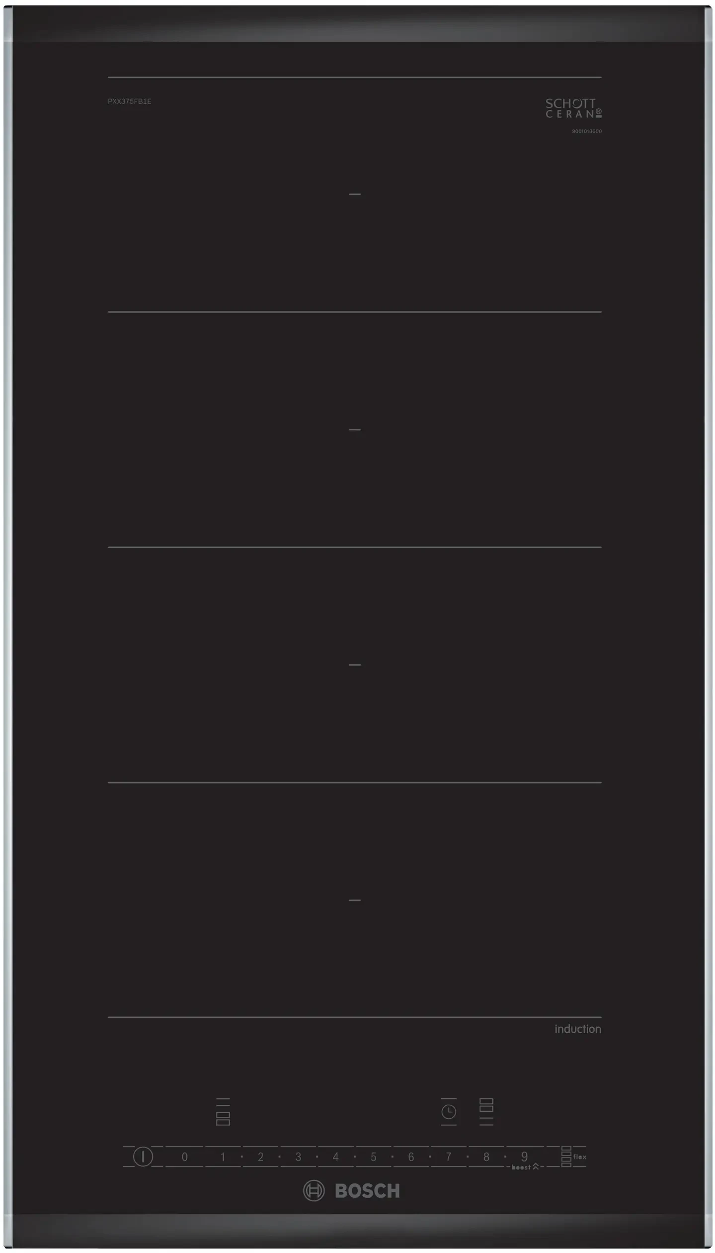 Series 6 Flex induction cooktop 30 cm surface mount with frame