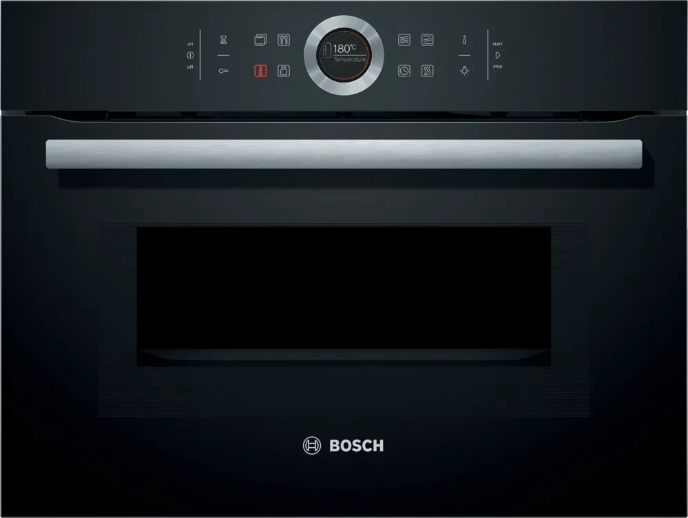 Bosch cmg633bb1, Series 8, Built-in compact oven with microwave function